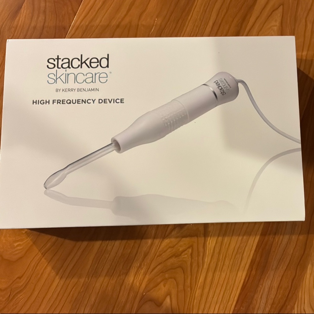 Stacked skincare by Kerry Benjamin: High Frequency Device with attachments